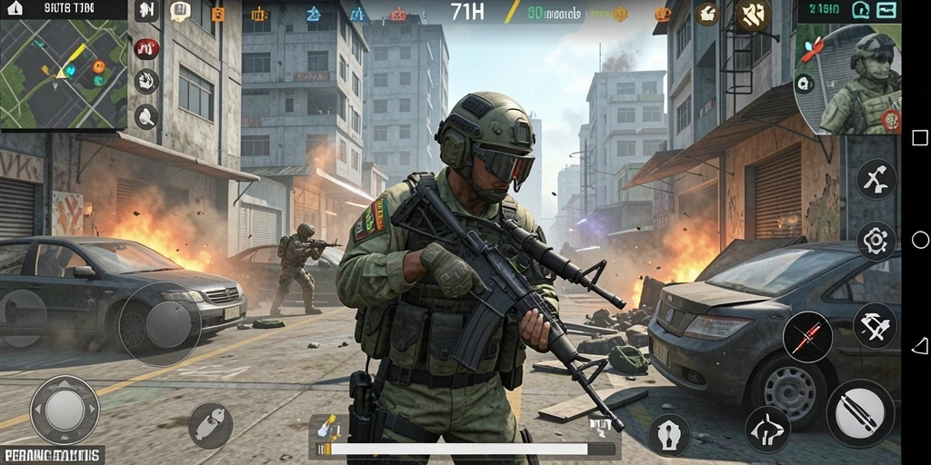 Tampilan gameplay seru dari 71H dalam mode TPS.