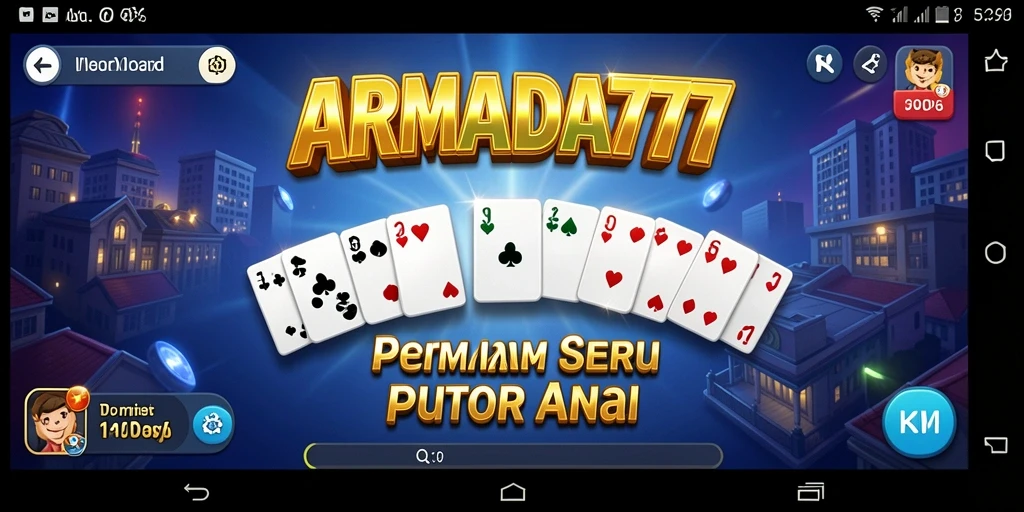 Screenshot gameplay Domino di ARMADA777 dengan tampilan yang menarik.