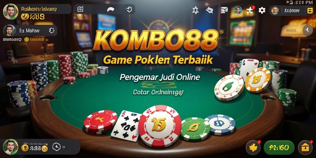 Tampilan gameplay KOMBO88 yang seru dan menegangkan dalam bermain poker.