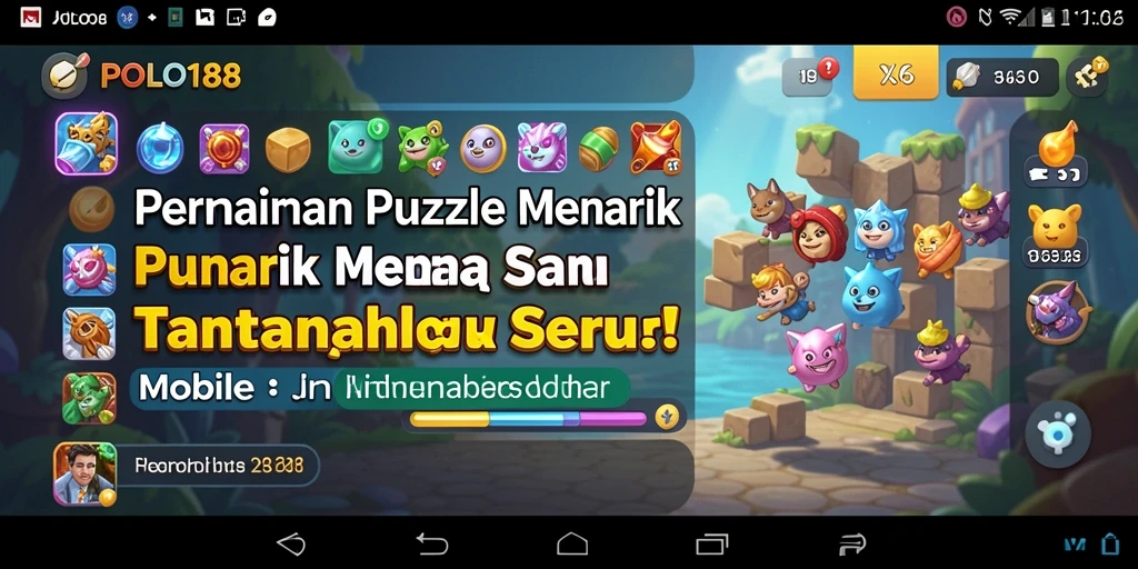 Tampilkan gameplay seru dari game Puzzle POLO188.