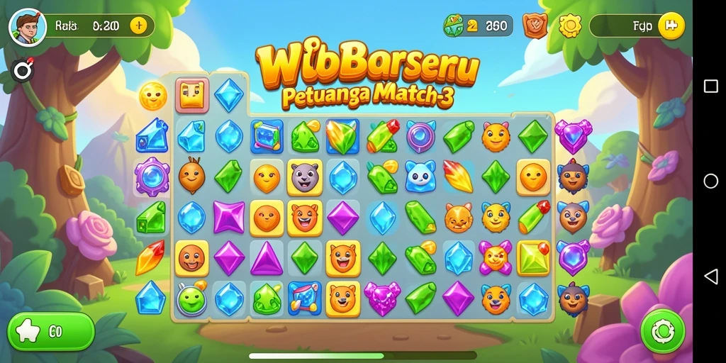 Tampilan gameplay WDBOS yang menarik dan penuh warna.