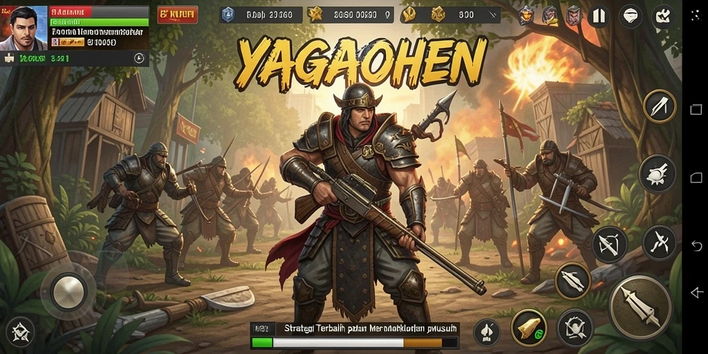 Tampilan dinamis pertempuran strategi dalam YAGAOHEN.